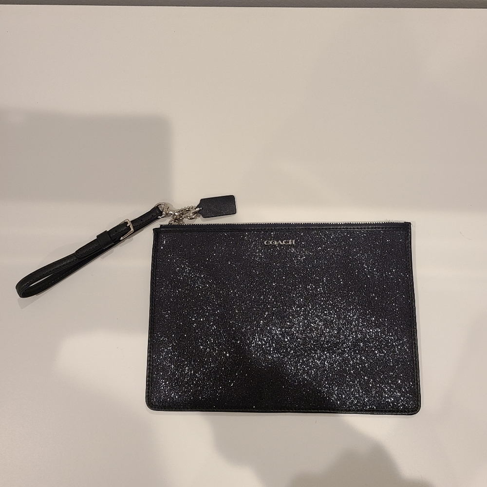 Coach black clutch